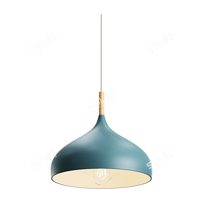 Scandinavian Macaroon Hanging Pendant Light 3D model image 1