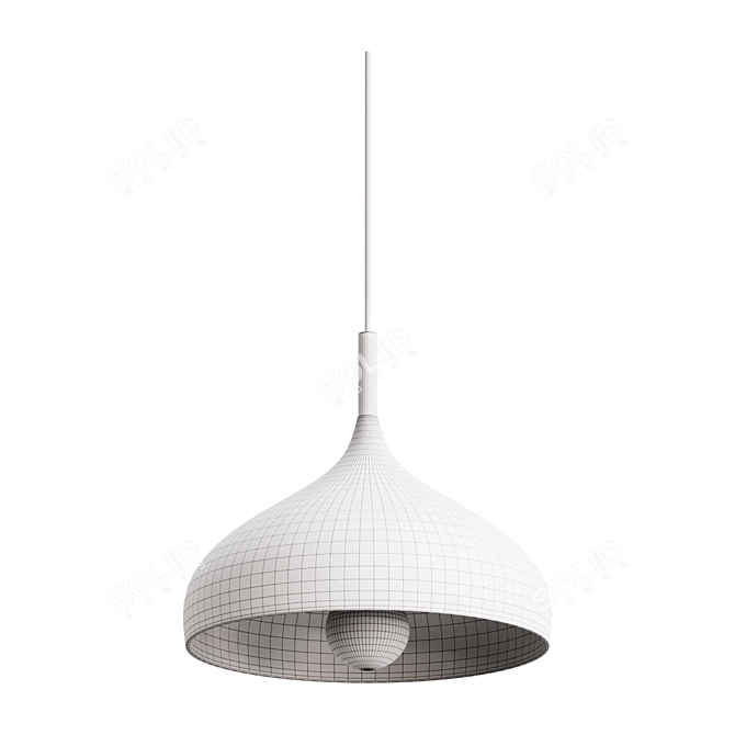 Scandinavian Macaroon Hanging Pendant Light 3D model image 2