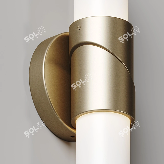 Angular Modern Wall Sconce 3D model image 3