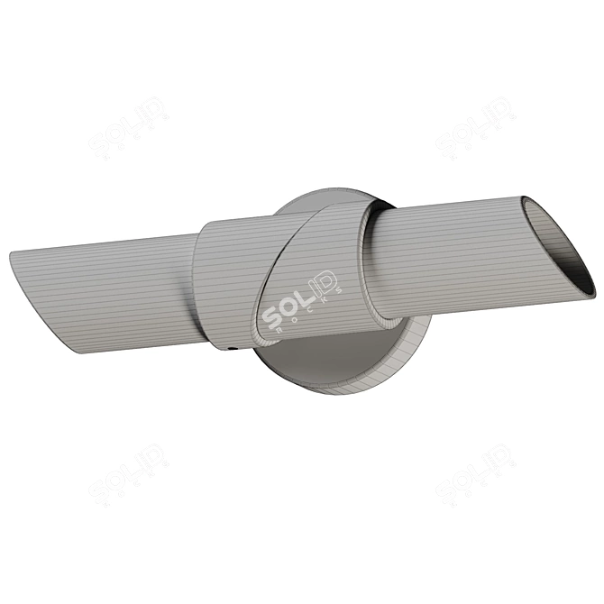 Angular Modern Wall Sconce 3D model image 5