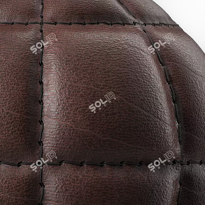 Stitched Leather Texture Pack 3D model image 6