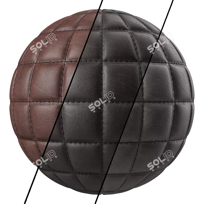 Stitched Leather Texture Pack 3D model image 8