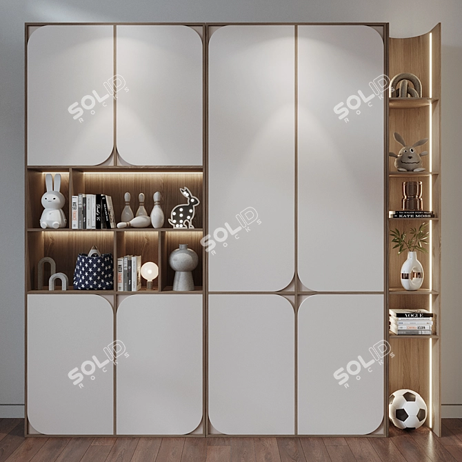 Custom Wardrobe Composition Set 3D model image 2