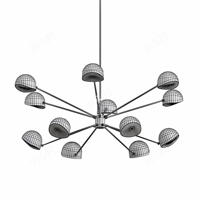 Modern 3D Ceiling Lamp Design 3D model image 3
