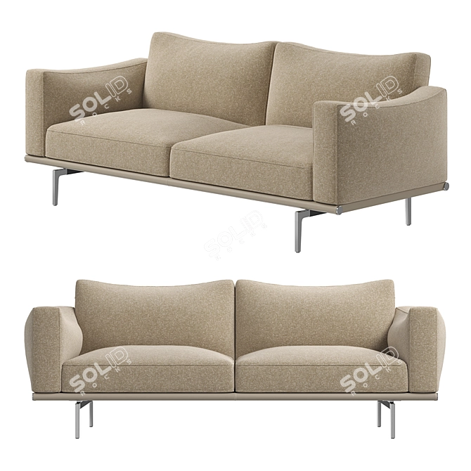 Happy Jack Sofa, Modern Elegance 3D model image 2