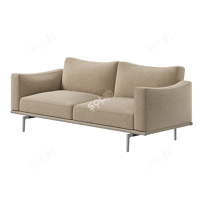 Happy Jack Sofa, Modern Elegance 3D model image 4