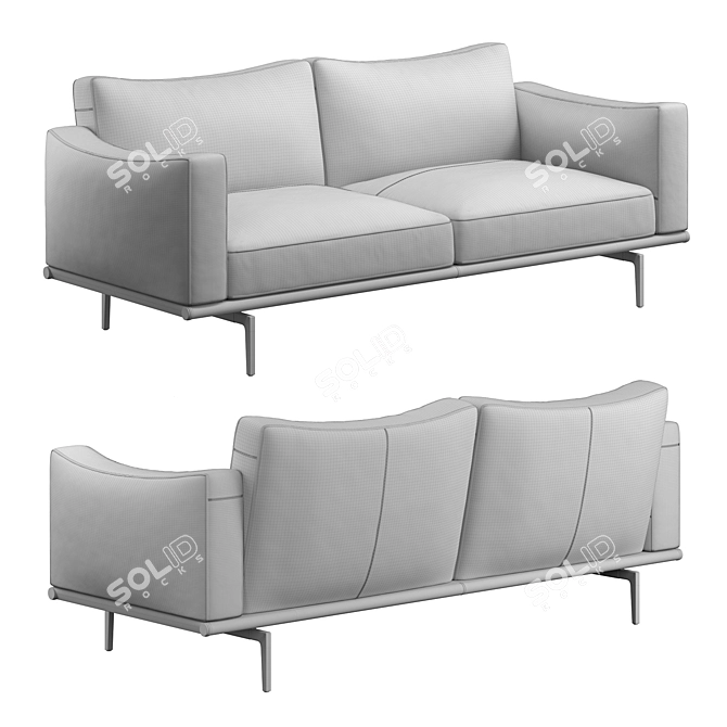 Happy Jack Sofa, Modern Elegance 3D model image 7