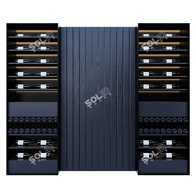 Restaurant Wine Shelf Organizer 3D model image 1