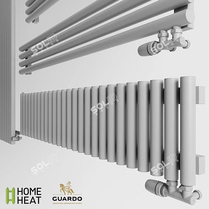 GUARDO TORRE 4D Radiator Set 3D model image 3