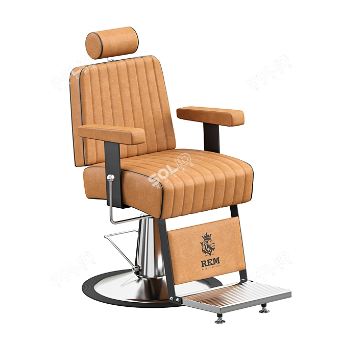 Kingsman Barber Chair - Luxury Seating 3D model image 1