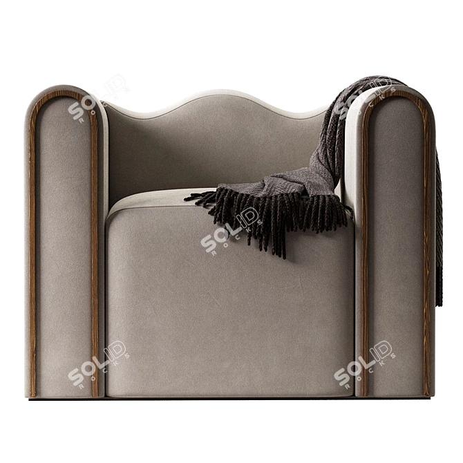 Modern Design Camarat Armchair 3D model image 3