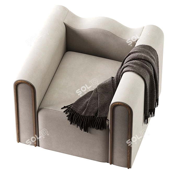 Modern Design Camarat Armchair 3D model image 5