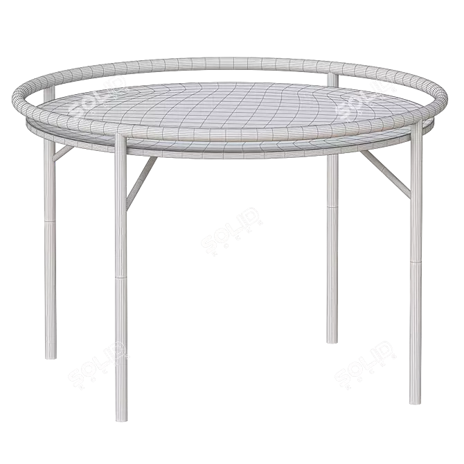 Minimalist Designer ROSSIN SAMURAI Table 3D model image 2