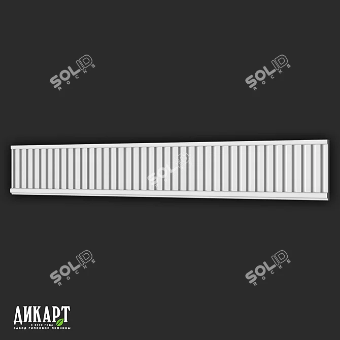 Dikart DF-206 Gypsum Moldings 3D model image 1