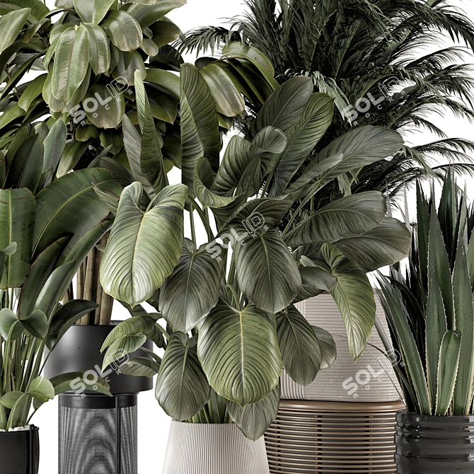 Bau Pot Large: Indoor Greenery 3D model image 2