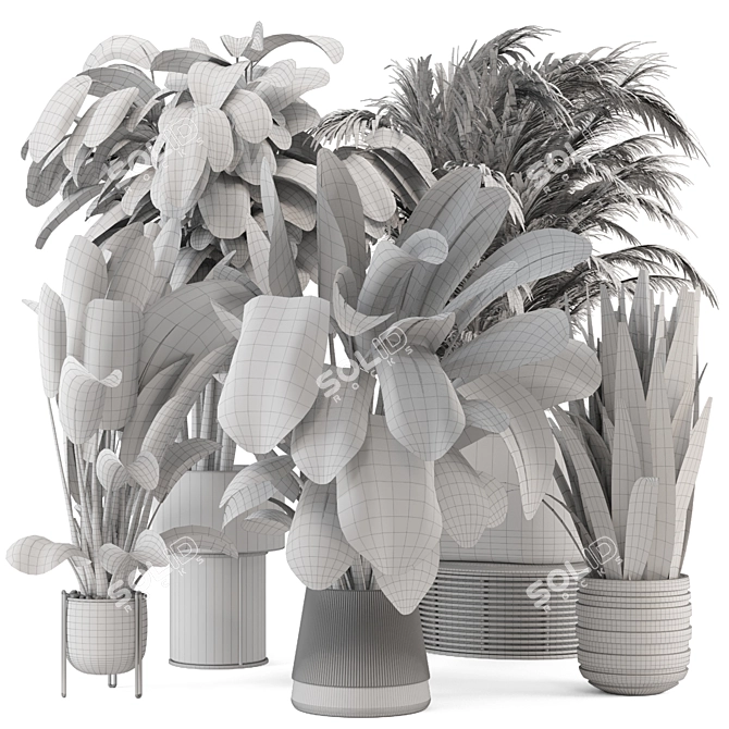 Bau Pot Large: Indoor Greenery 3D model image 7