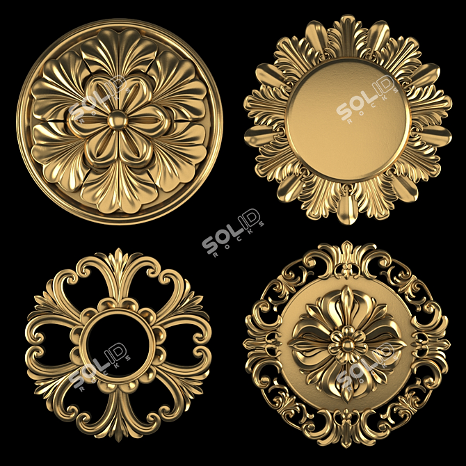 Ornament Pack 3D Max Elements 3D model image 1