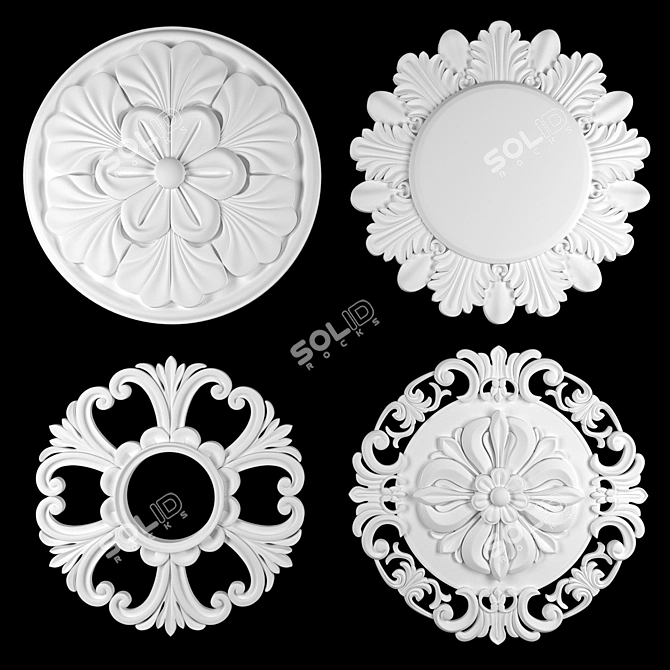 Ornament Pack 3D Max Elements 3D model image 3