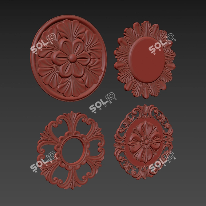 Ornament Pack 3D Max Elements 3D model image 6