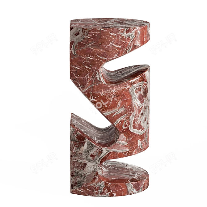 Contemporary Tobo Side Table: Sleek Elegance 3D model image 2