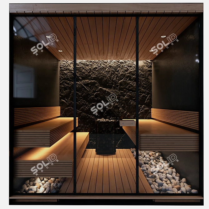 Home Sauna 3D Models Pack 3D model image 1