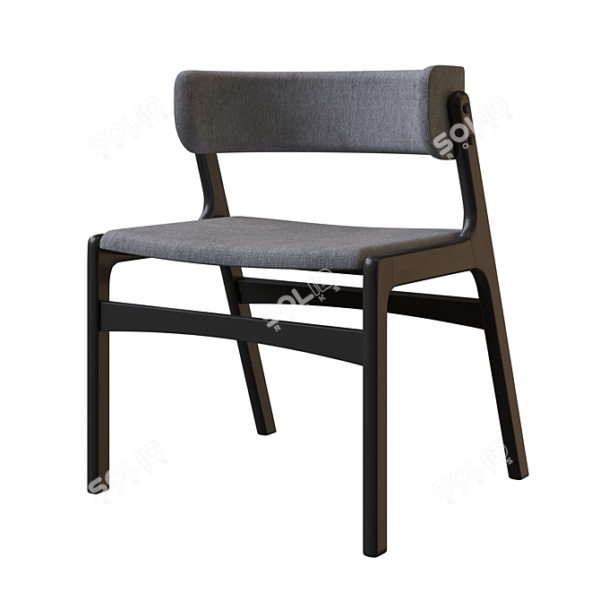 Jasper Textile Dark Grey Chair 3D model image 1