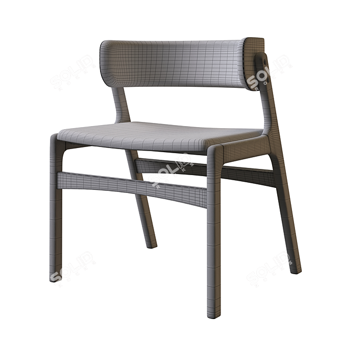 Jasper Textile Dark Grey Chair 3D model image 4