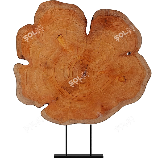 Elegant Locum Cypress Sculpture 3D model image 1