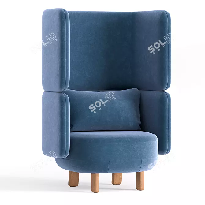 Elegant Cosmos Chair Set 3D model image 1