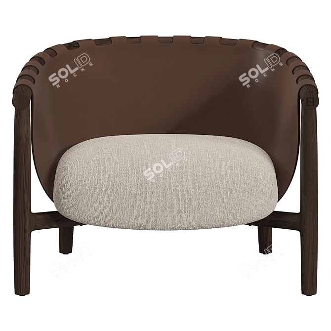 Contemporary Elegance Cleo Armchair 3D model image 3