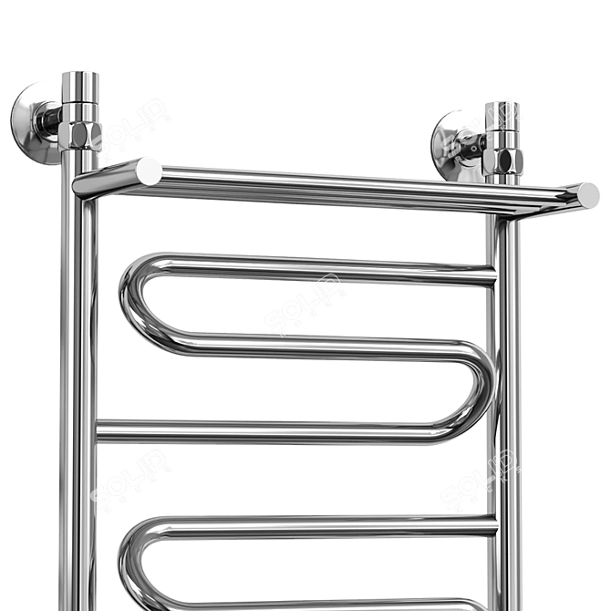 Aquanerzh Zigzag Towel Warmer with Shelf 3D model image 3