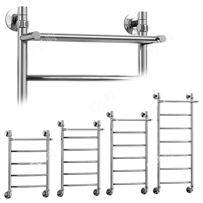 Aquanerzh Duga Water Heated Towel Rail 3D model image 1