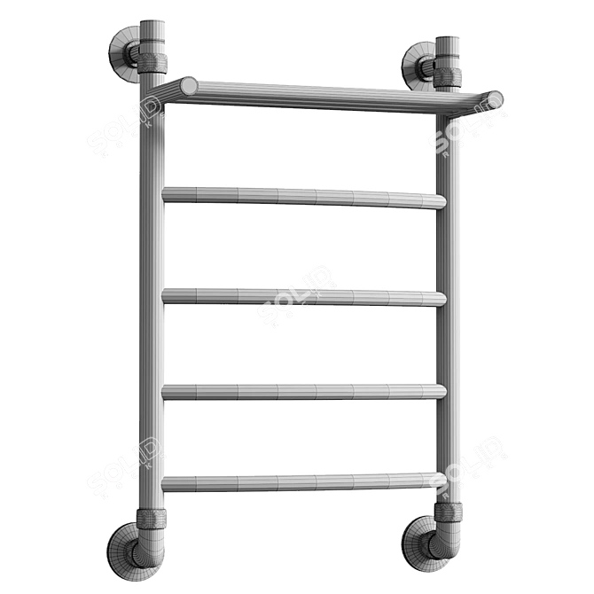 Aquanerzh Duga Water Heated Towel Rail 3D model image 4