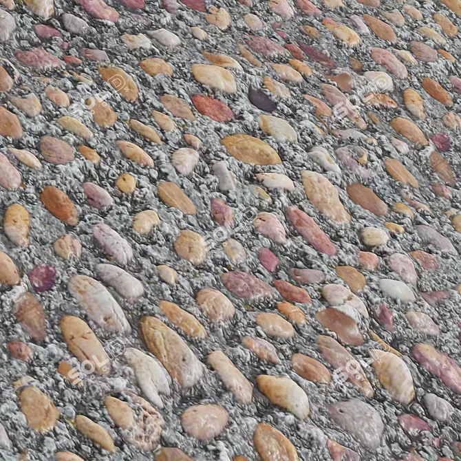  Gravel Stone Texture Set | 4k 3D model image 3