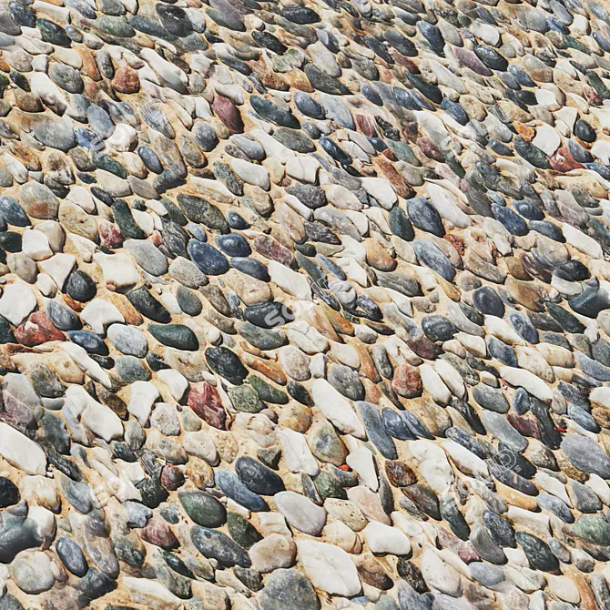  Gravel Stone Texture Set | 4k 3D model image 7