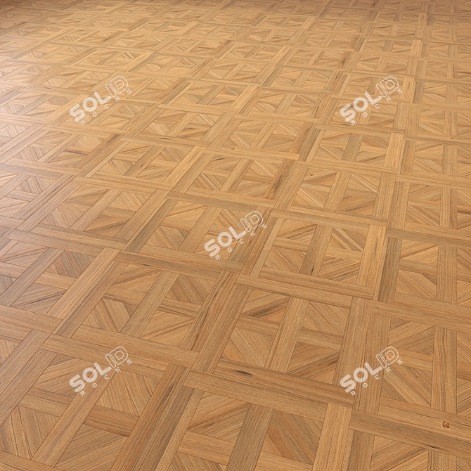 Versatile 3D Wooden Floor Model 3D model image 2