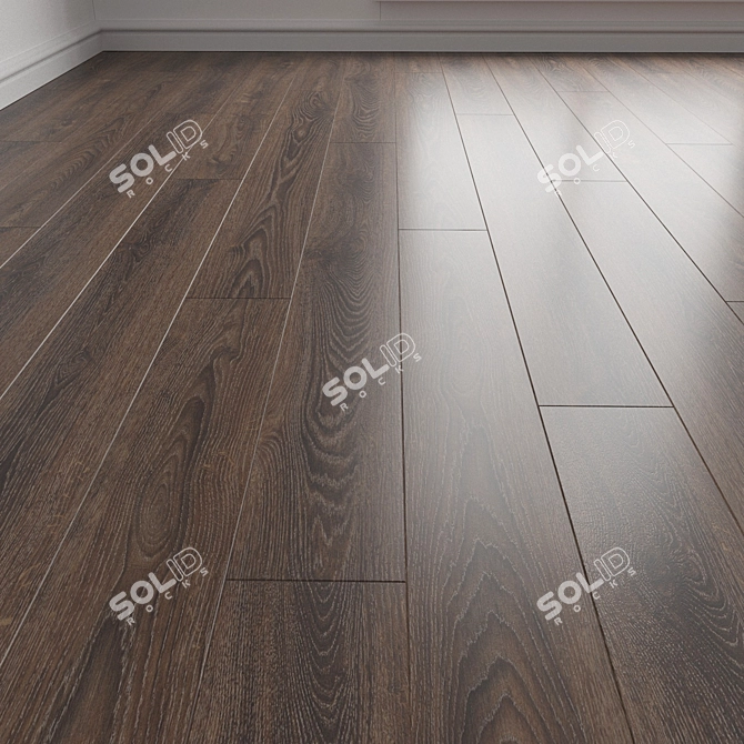 Engineered Wood Parquet Flooring 3D model image 1