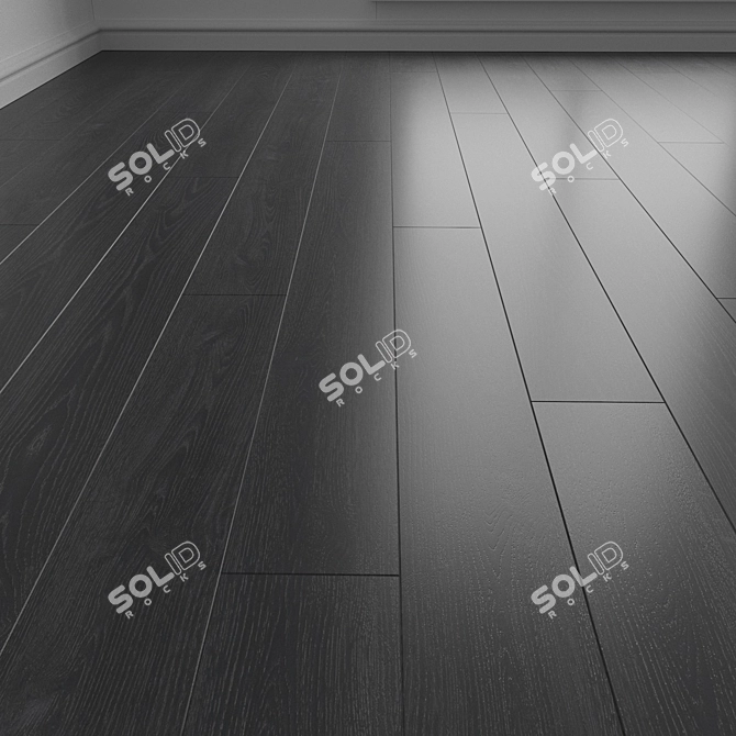 Dark Wood Laminate Flooring 3D model image 1