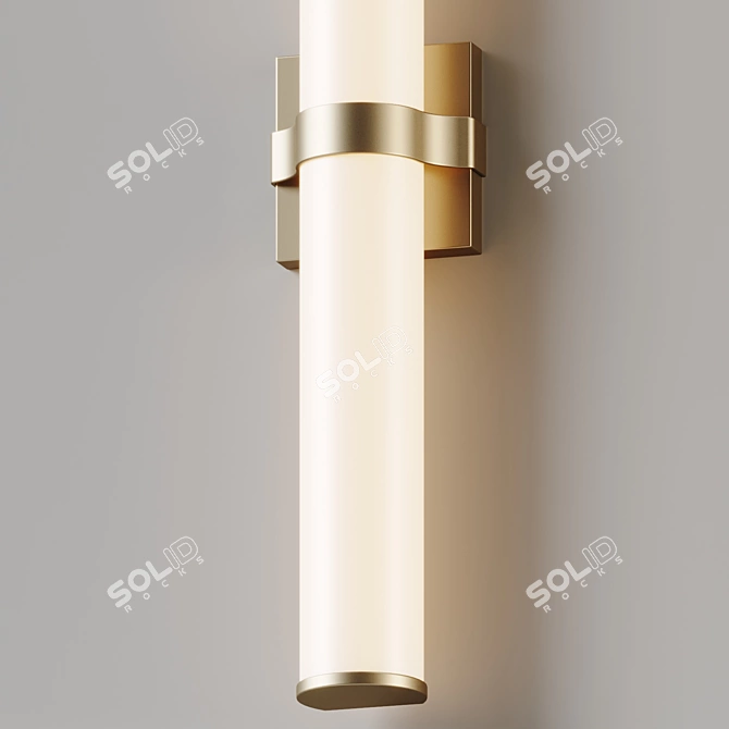 Sleek Acrylic Vanity Light 3D model image 3
