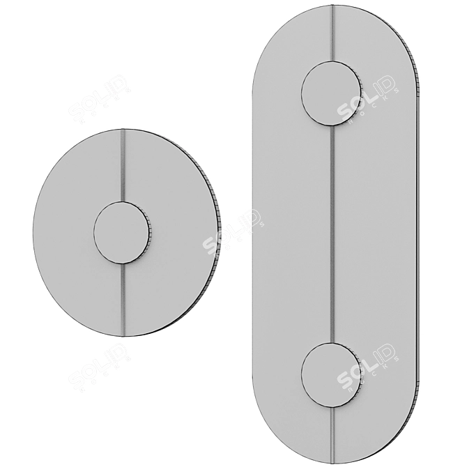 PHEBE Wall Sconce Marble Diffuser 3D model image 3