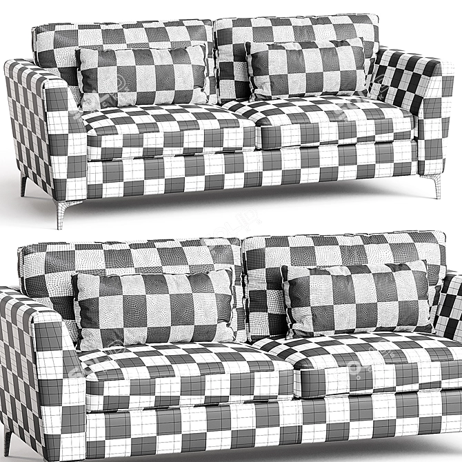 Classic ISLA Sofa 3-Seater 3D model image 3