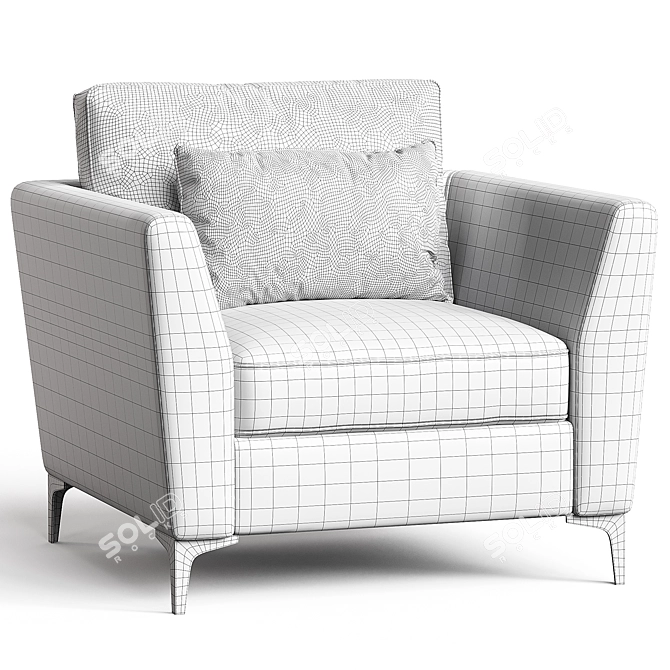 Modern Isla Armchair Design 3D model image 2