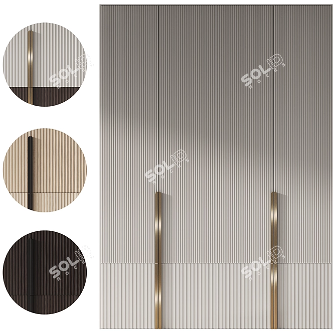  Modern Entryway Furniture Composition 3D model image 1