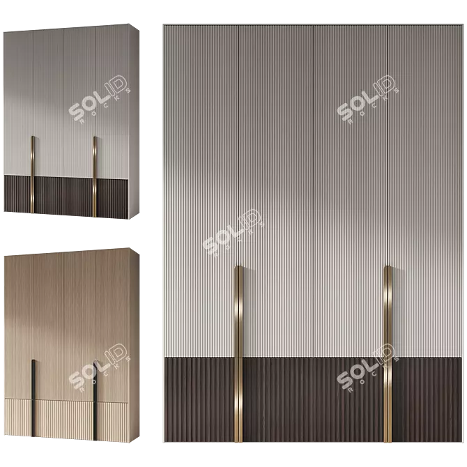  Modern Entryway Furniture Composition 3D model image 3