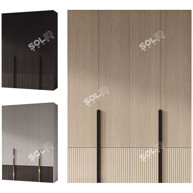  Modern Entryway Furniture Composition 3D model image 4