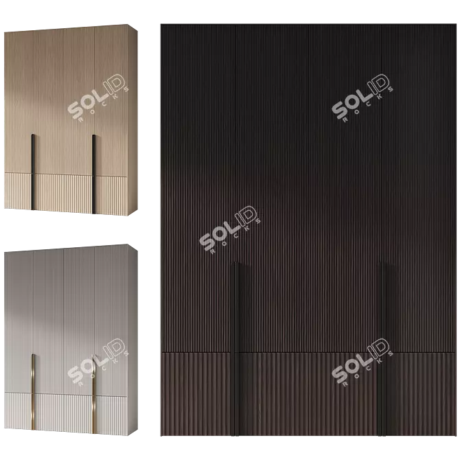  Modern Entryway Furniture Composition 3D model image 5