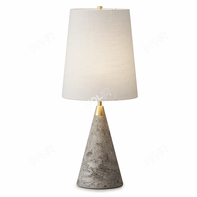 Bushwick Cone Table Lamp 3D model image 1