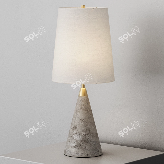 Bushwick Cone Table Lamp 3D model image 4