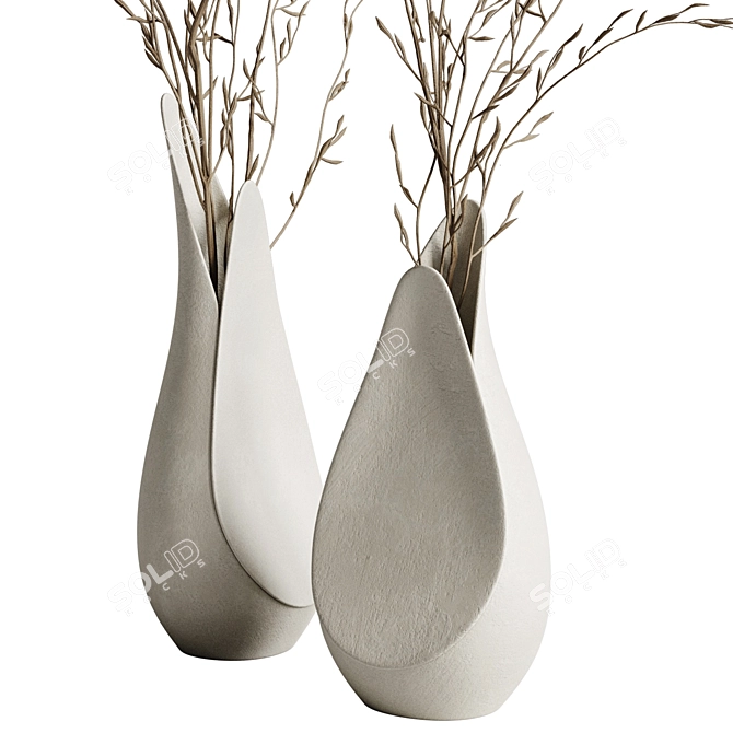 Modern Coals Vase by Corner Design 3D model image 2