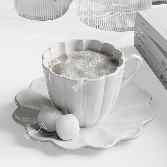 Monochrome Decor Set: 3D Models 3D model image 4